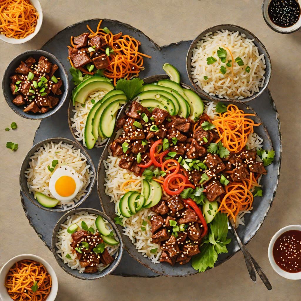Sautéed Korean Beef Bulgogi Bowls with Sesame Rice