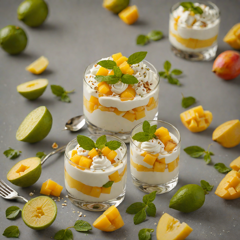 Honey-Lime Mango Parfait with Greek Yogurt