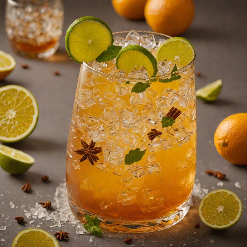 Spiced Rum Sunset Cooler