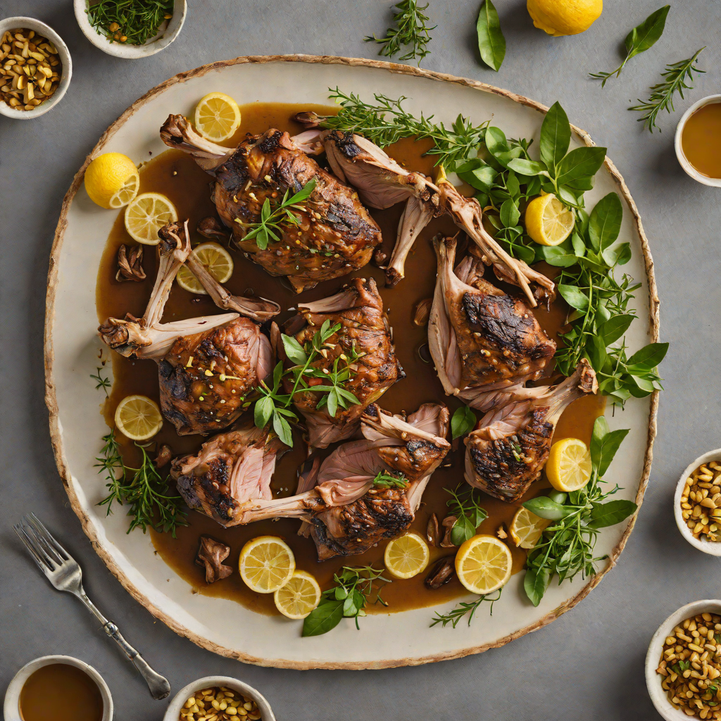 Slow-Roasted Lamb with Lemon Myrtle and Garlic