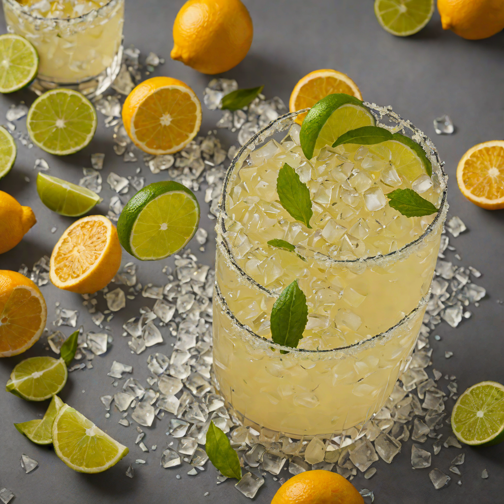 Citrus-Ginger Margarita on the Rocks