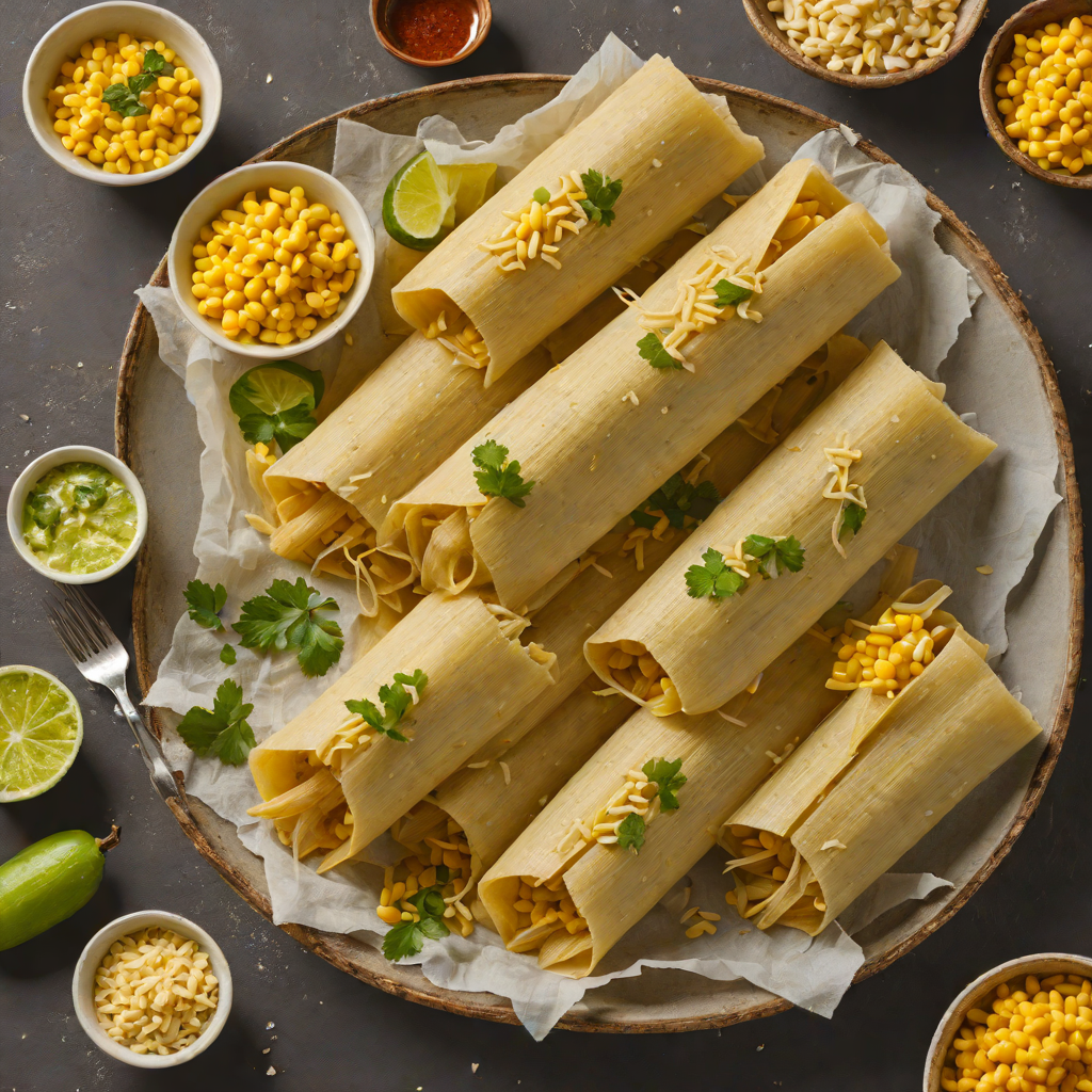 Steamed Tamales de Elote with Fresh Corn and Quesillo