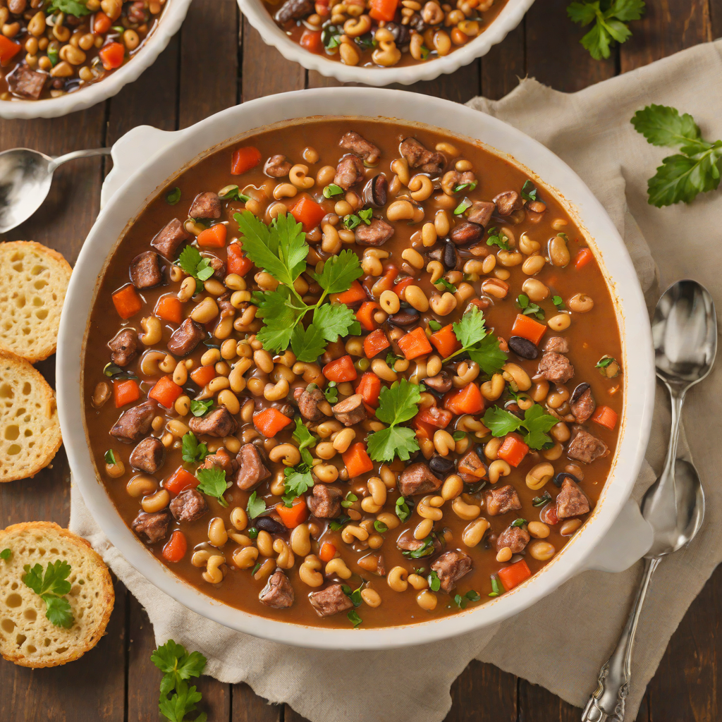 Regional Texan Black-Eyed Pea and Sausage Stew