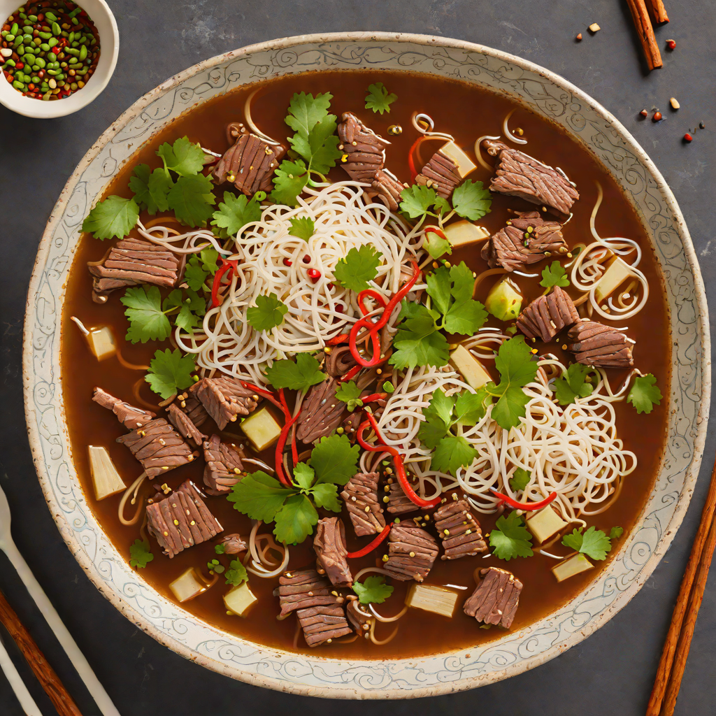 Slow-Simmered Vietnamese Beef Pho with Star Anise and Cinnamon