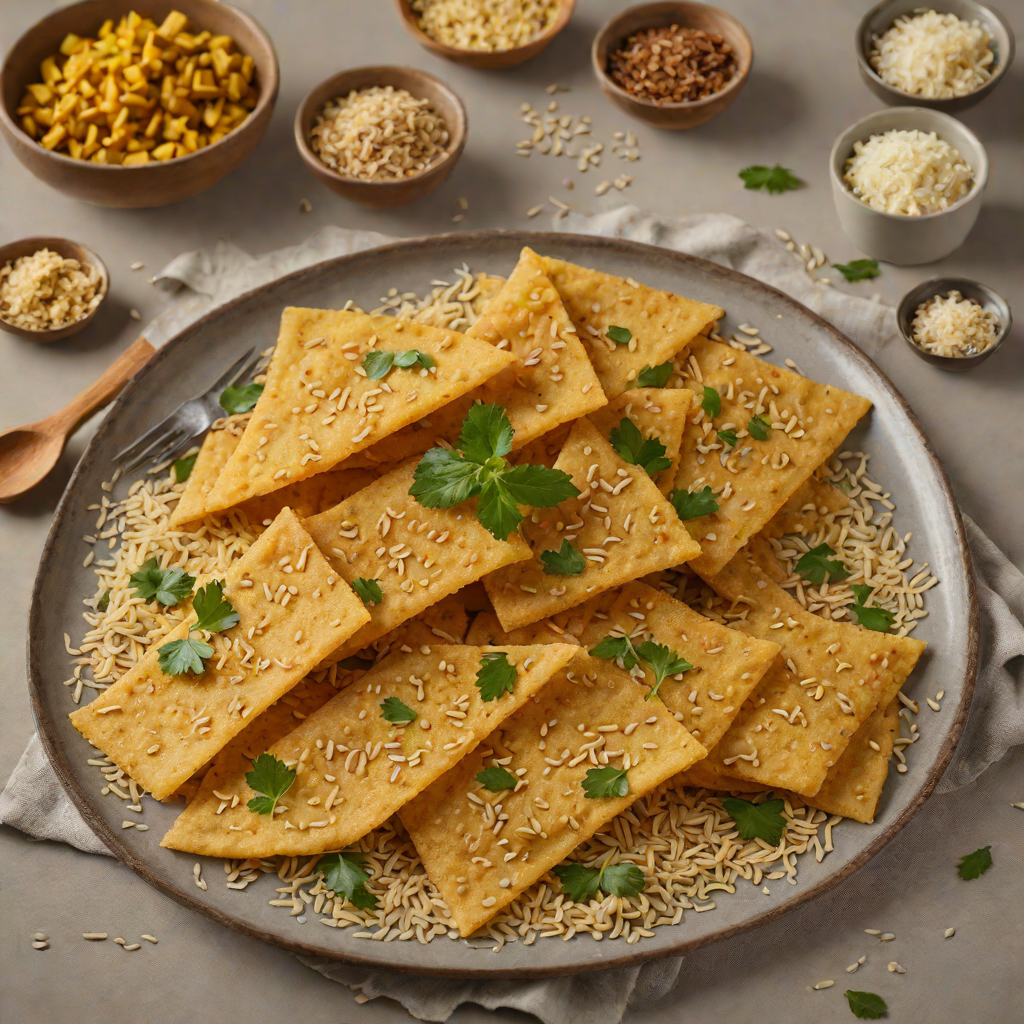 Crisp Farsan Khakhra with Fenugreek and Sesame