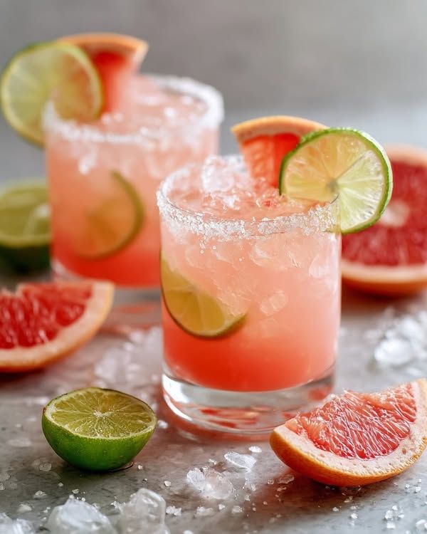 Tequila Stirred Margarita with Grapefruit and Sea Salt