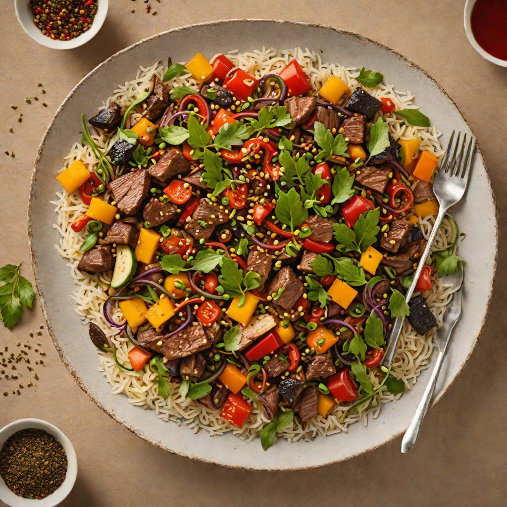 Spiced Kangaroo Stir-Fry with Wattleseed and Bush Tomato