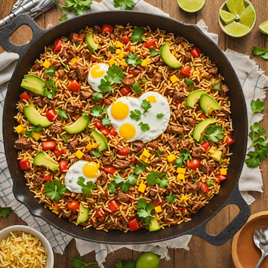 One-Pot Tex-Mex Beef and Rice Skillet