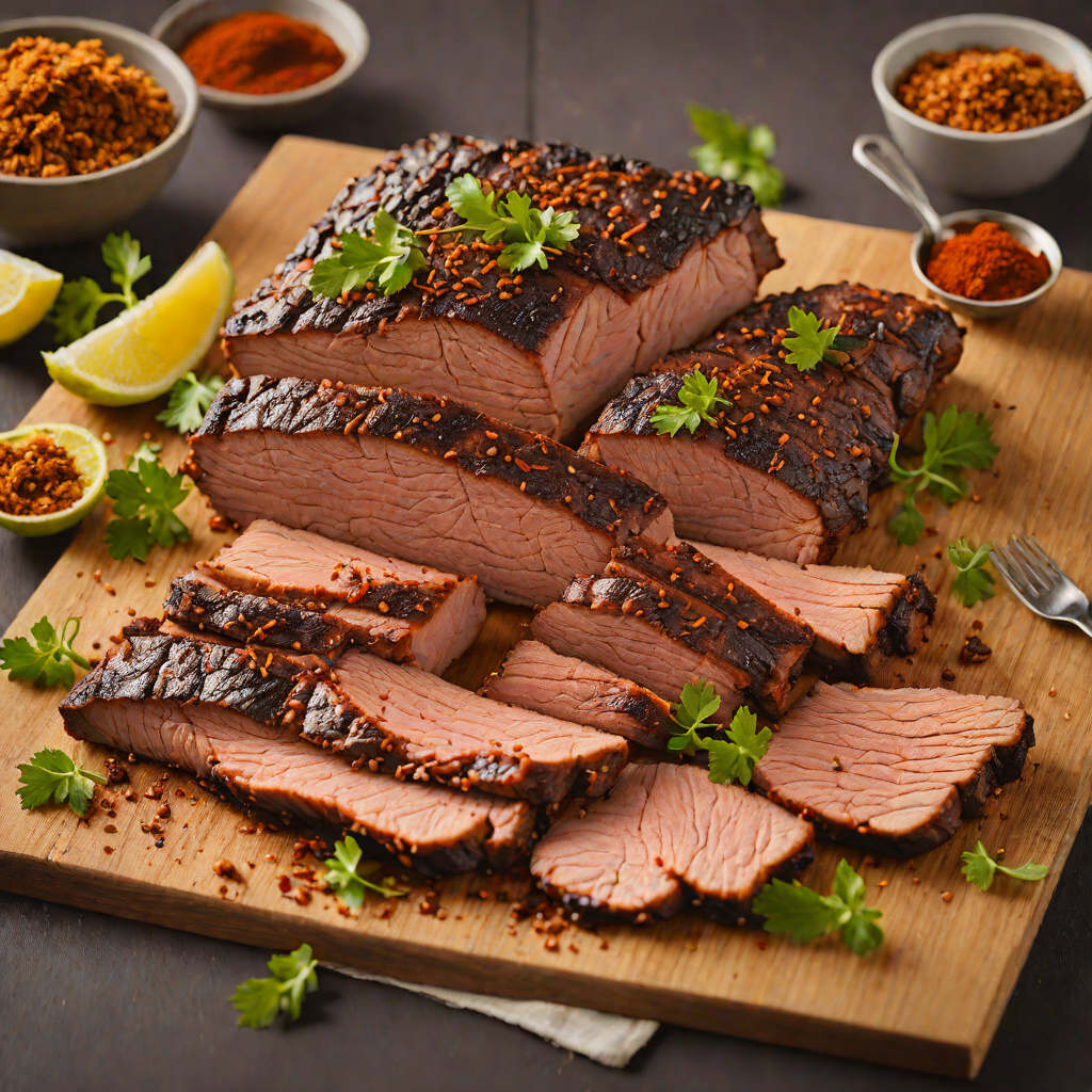 Grilled Texas-Style Brisket with Smoky BBQ Rub