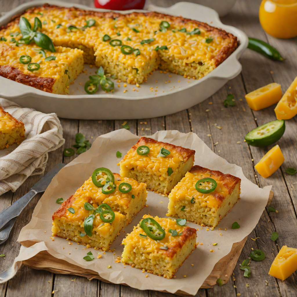 Baked Southwest Cornbread with Jalapeño and Cheddar