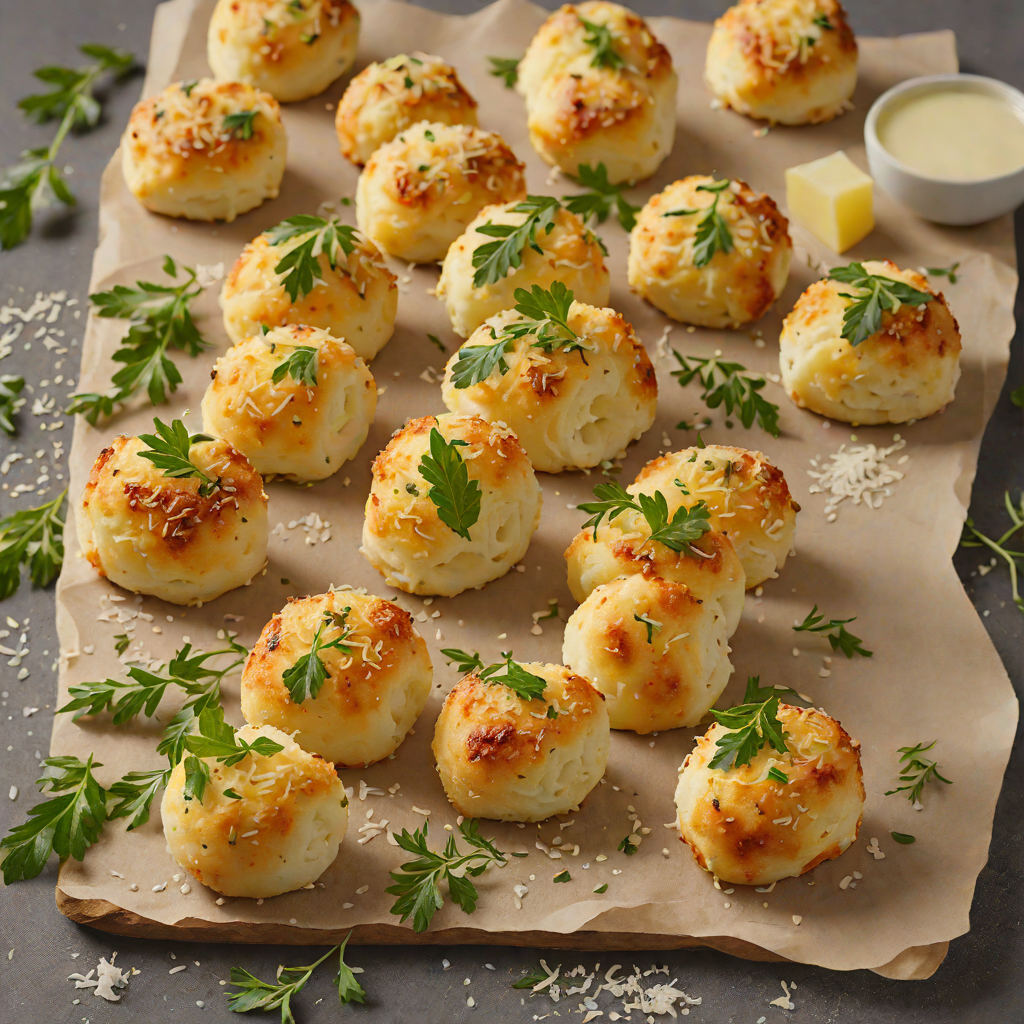 Pan-Fried Cheese Bread Rolls with Parmesan and Herbs