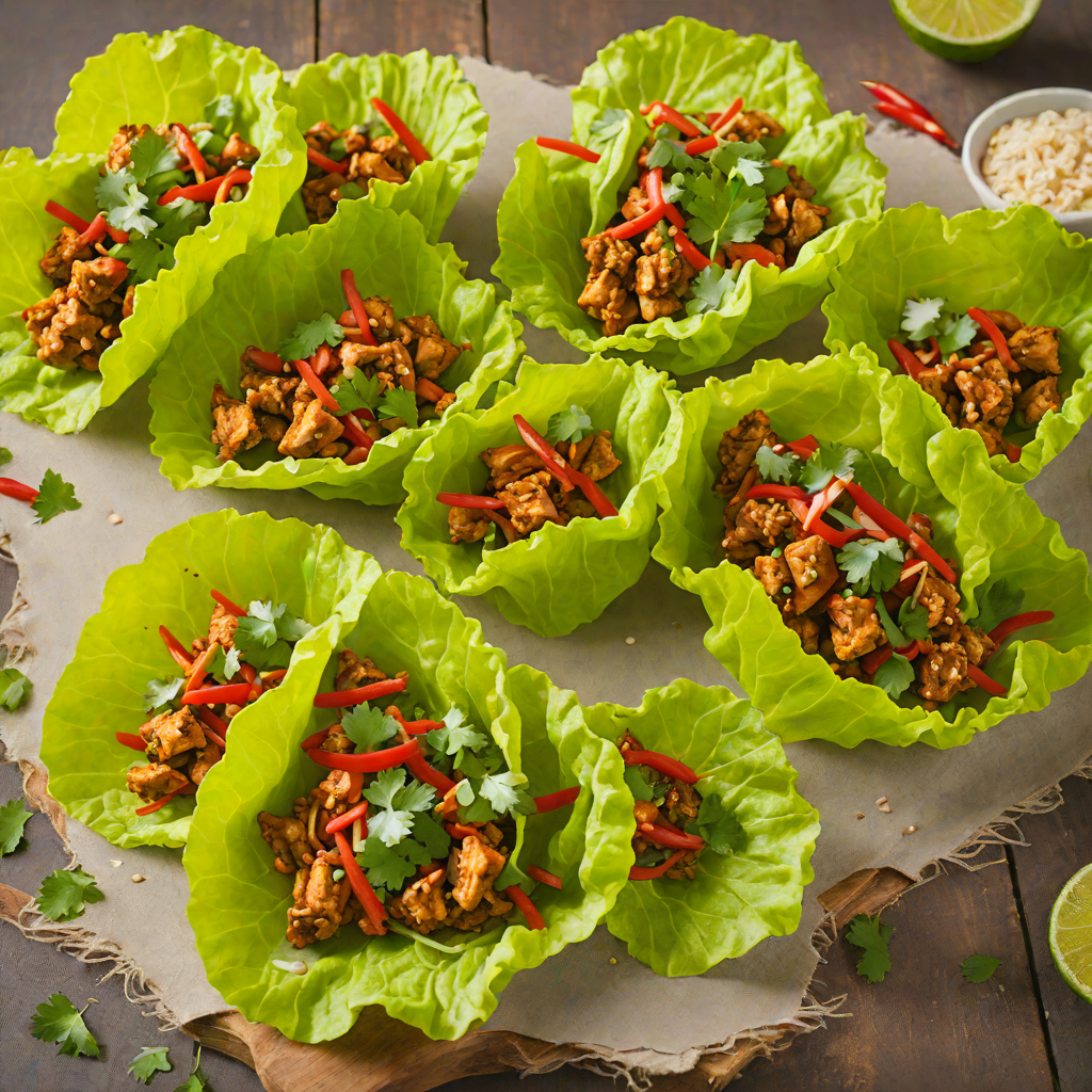 Spicy Chili-Lime Chicken Lettuce Wraps