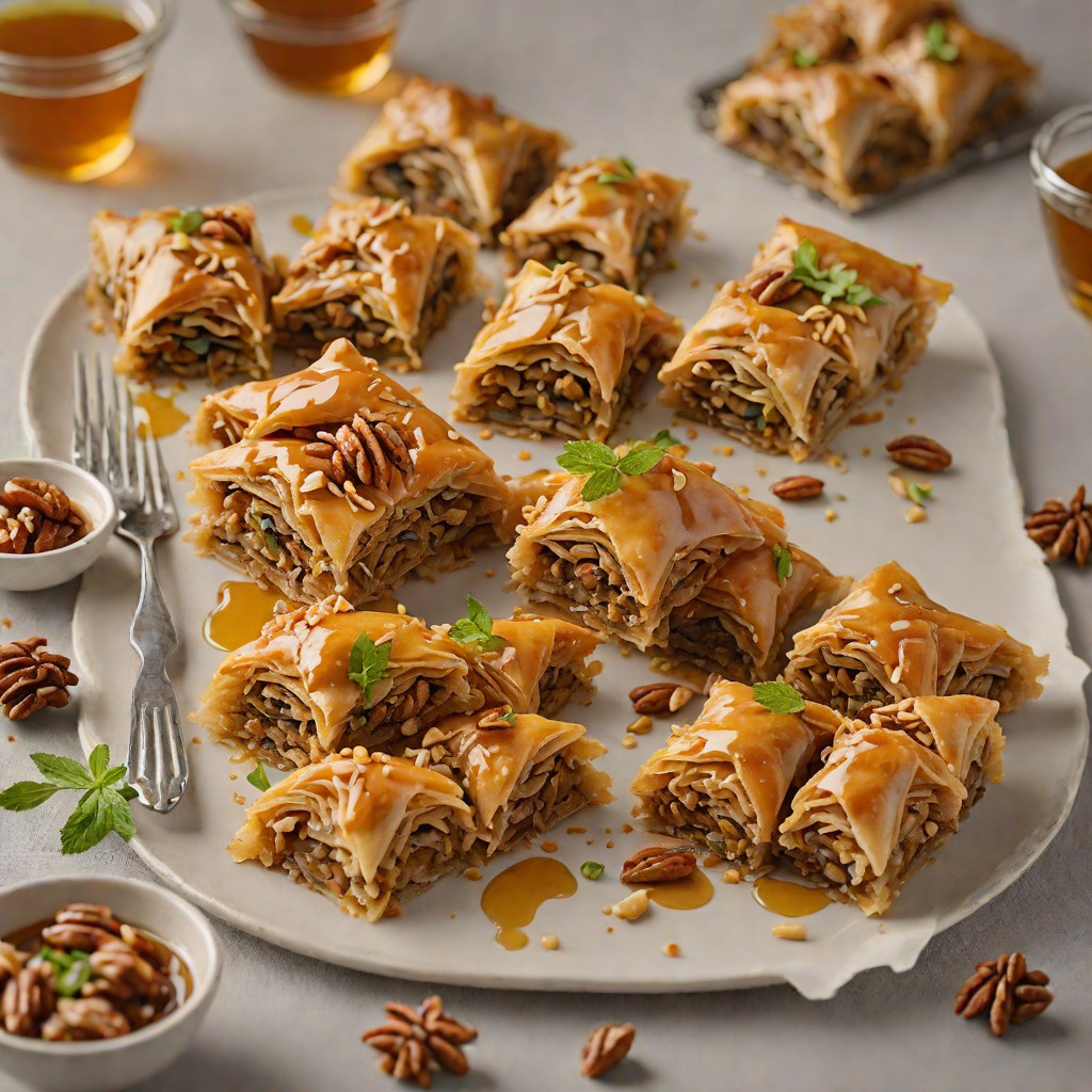 Baklava with Honey-Walnut Syrup
