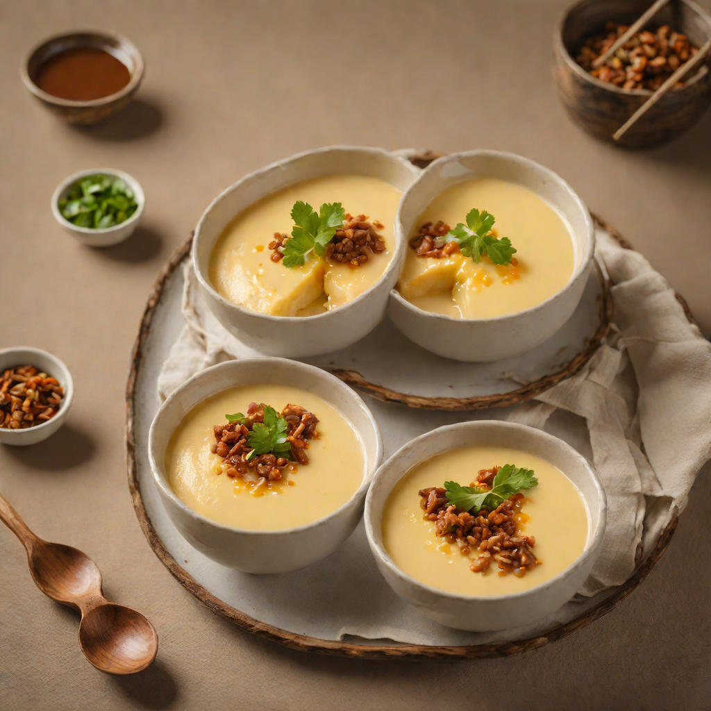 Cantonese Steamed Egg Custard with Minced Pork