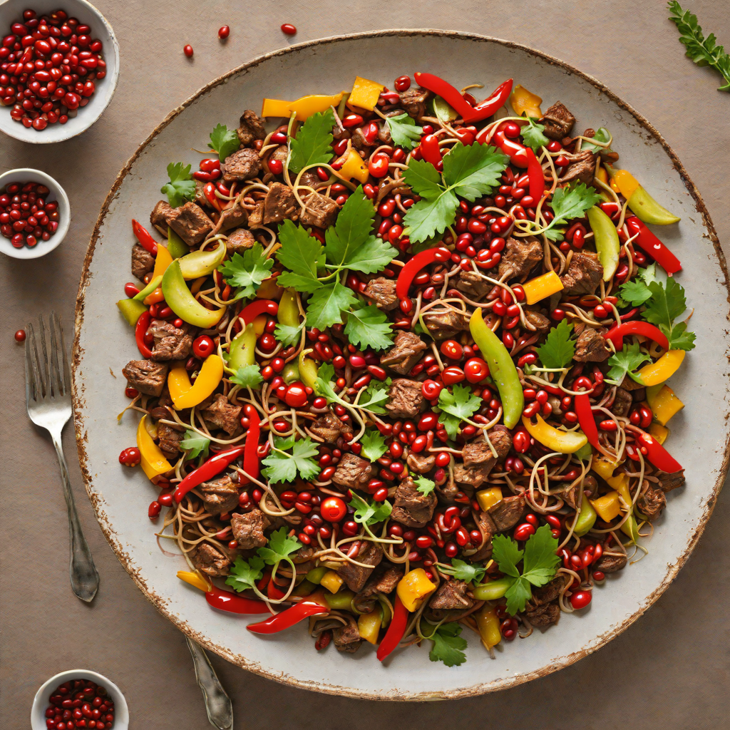 Spiced Kangaroo Stir-Fry with Native Pepperberries and Kakadu Plum