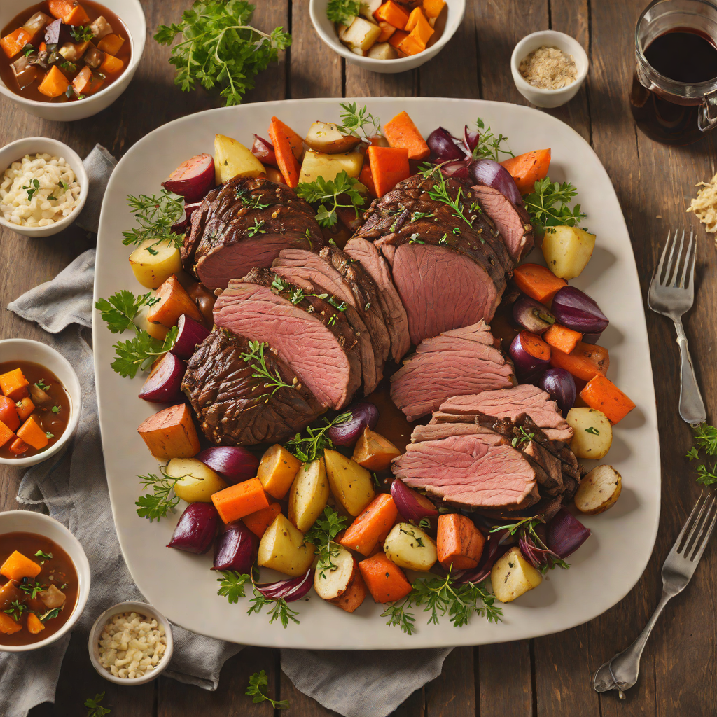 Oven-Roasted Classic Beef Pot Roast with Root Vegetables