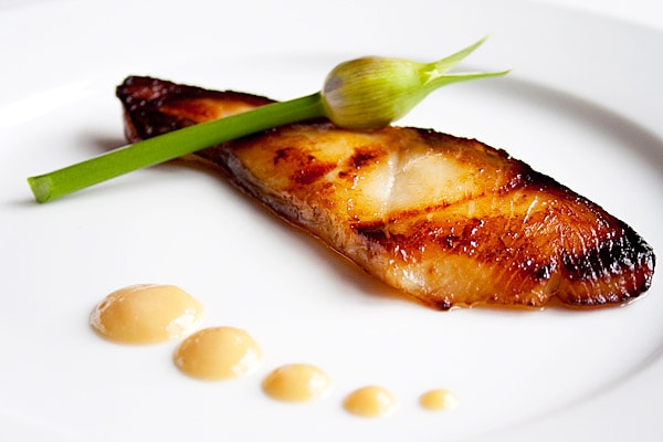Honjozo-Sake Glazed Black Cod with Yuzu Zest