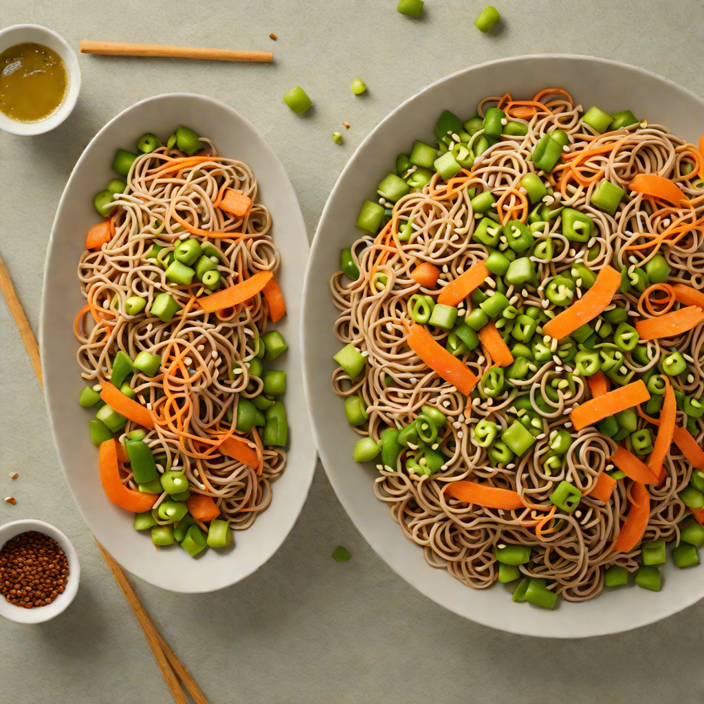 Sesame-Ginger Soba Noodle Salad with Edamame and Carrots