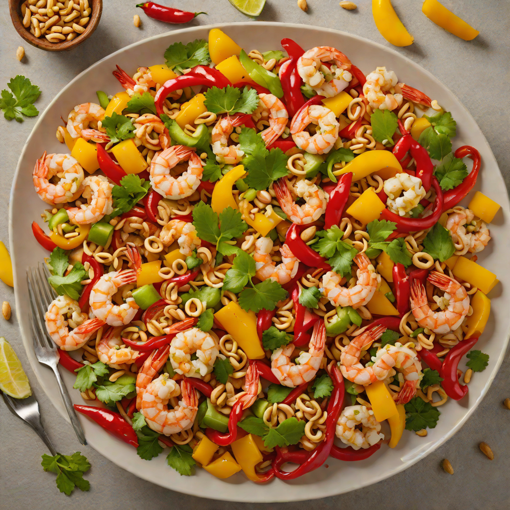 Shrimp Stir-Fry with Bell Peppers and Cashews