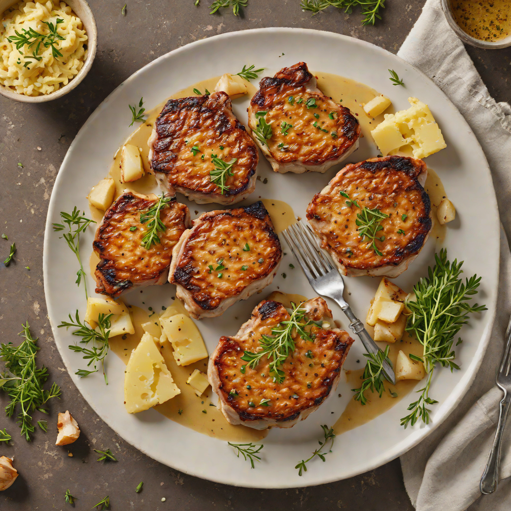 Pan-Fried Pork Chops with Garlic-Thyme Butter