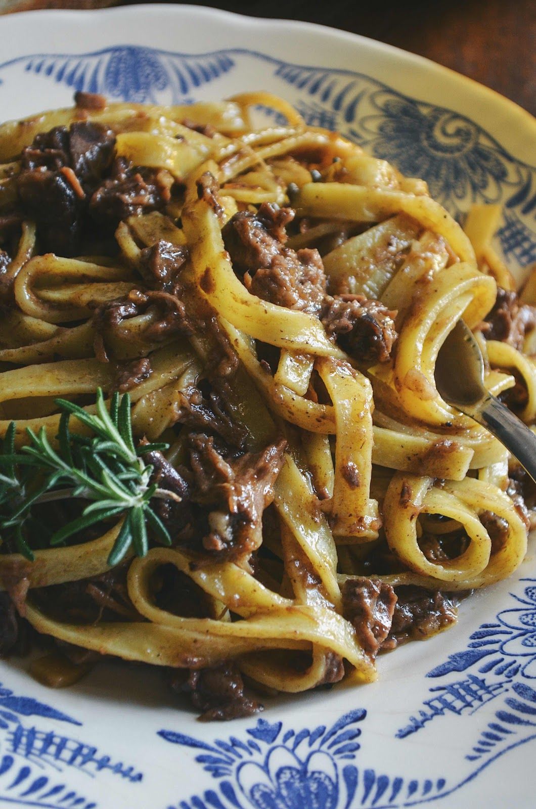 Slow-Cooked Kangaroo Ragu with Tagliatelle