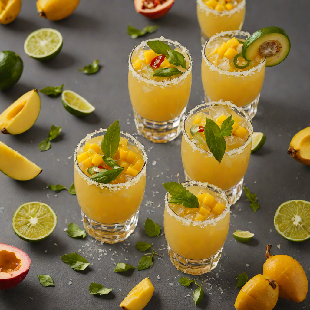 Mango Jalapeño Margarita with Tajín Rim