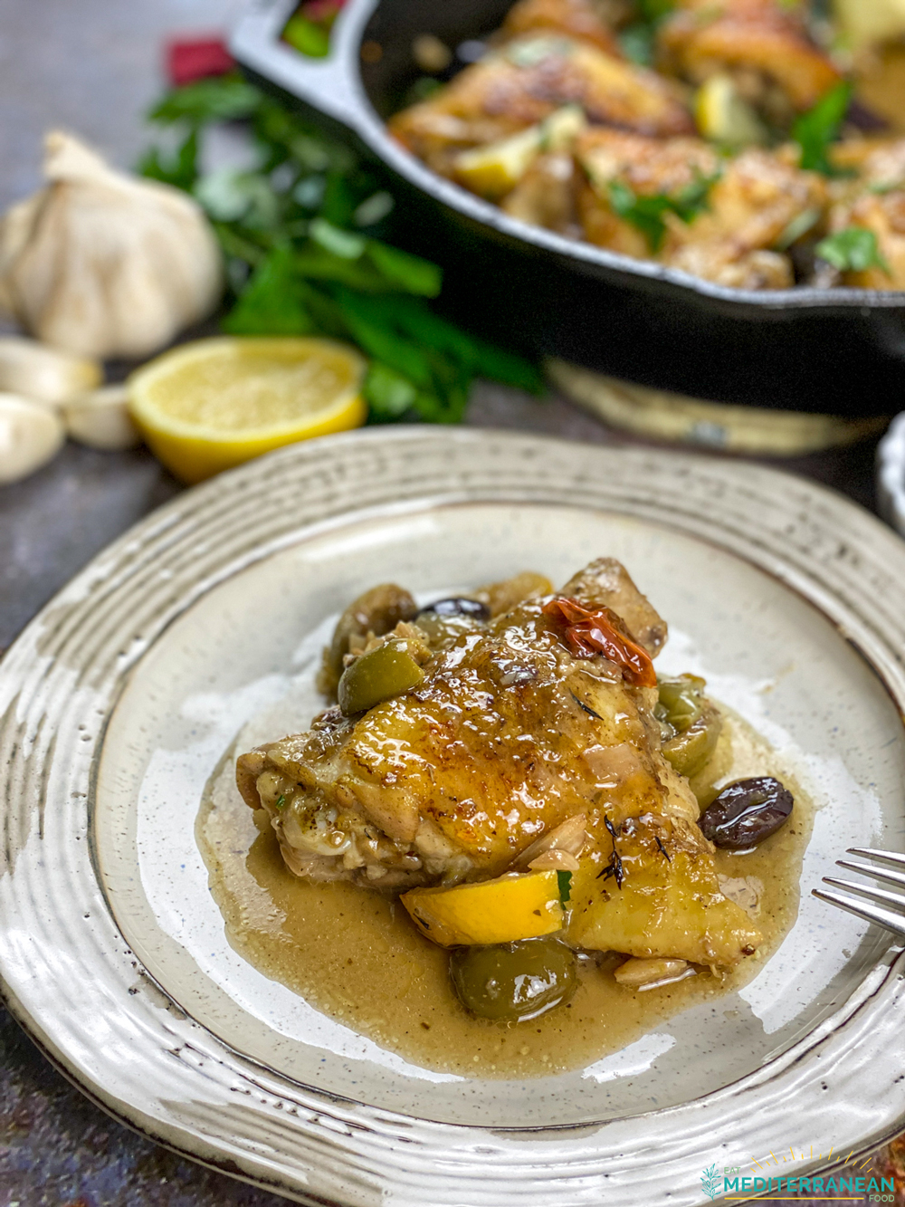 Provençal Chicken with Herbs and Tomatoes