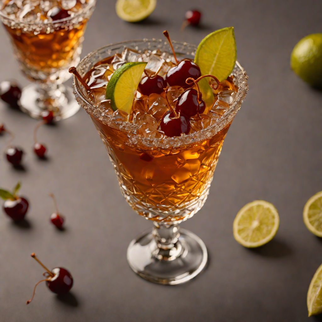 Spiced Tequila Manhattan with Cherry Garnish