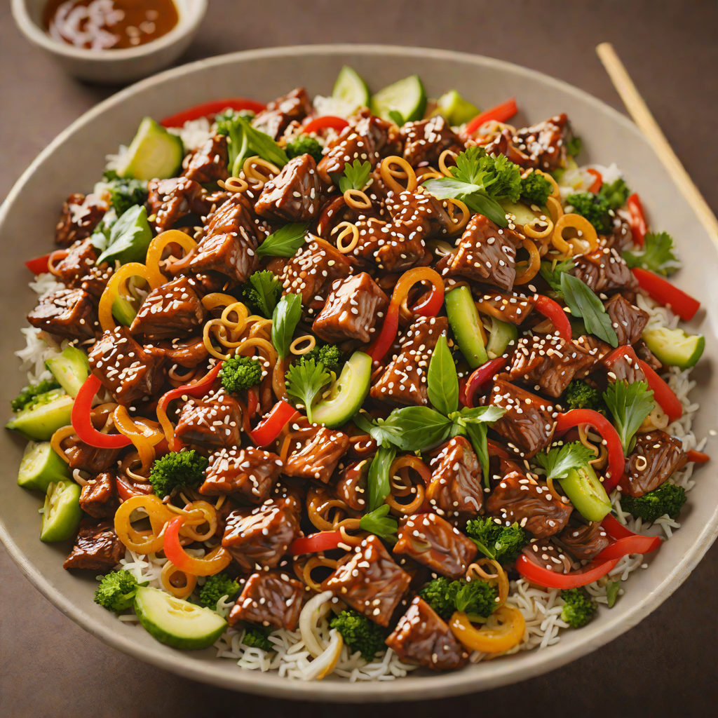 Half-Glazed Honey Soy Pork Stir Fry