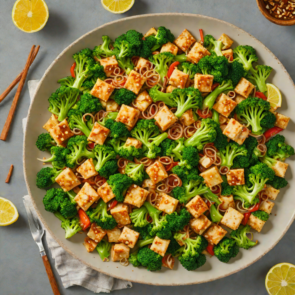Lemon-Garlic Stir Fry with Tofu and Broccoli