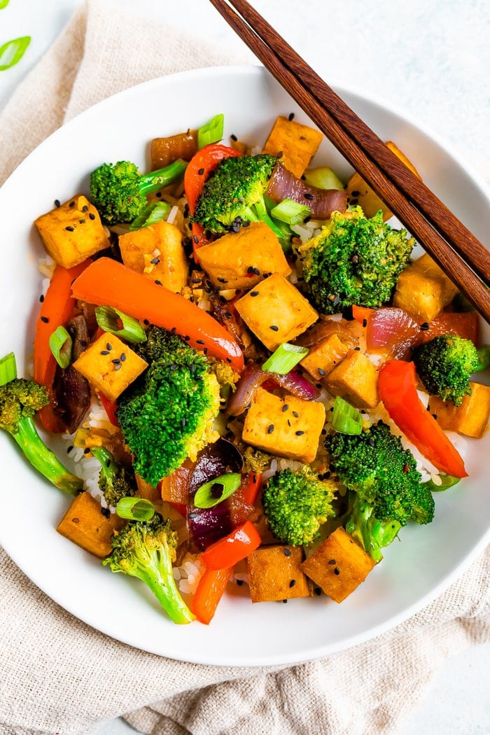 Quick Stir-Fried Tofu with Vegetables