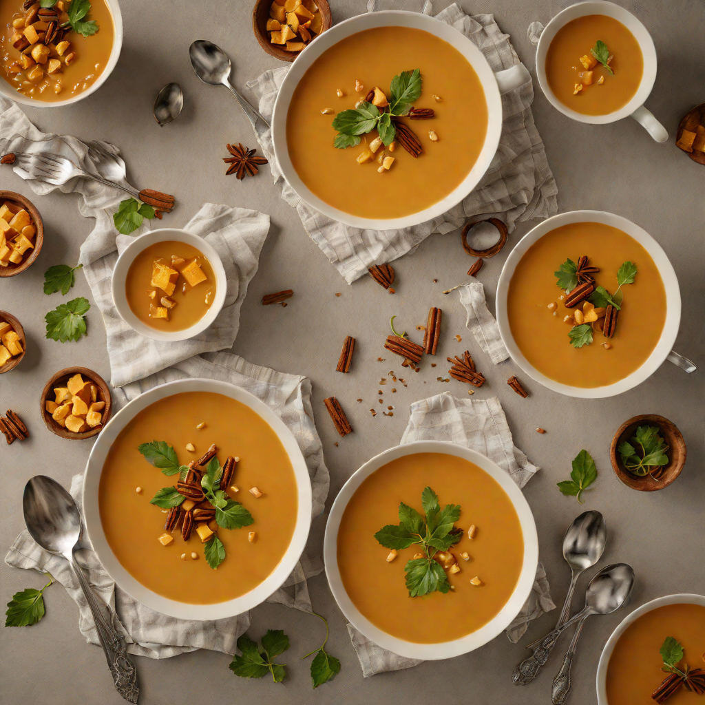 Spiced Maple-Glazed Roast Pumpkin Soup
