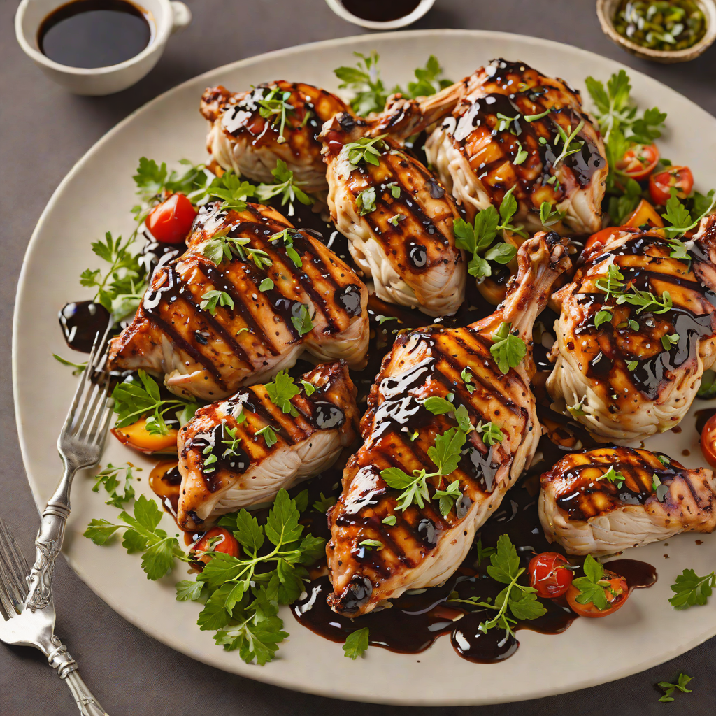Herb-Infused Grilled Chicken with Maple-Balsamic Glaze