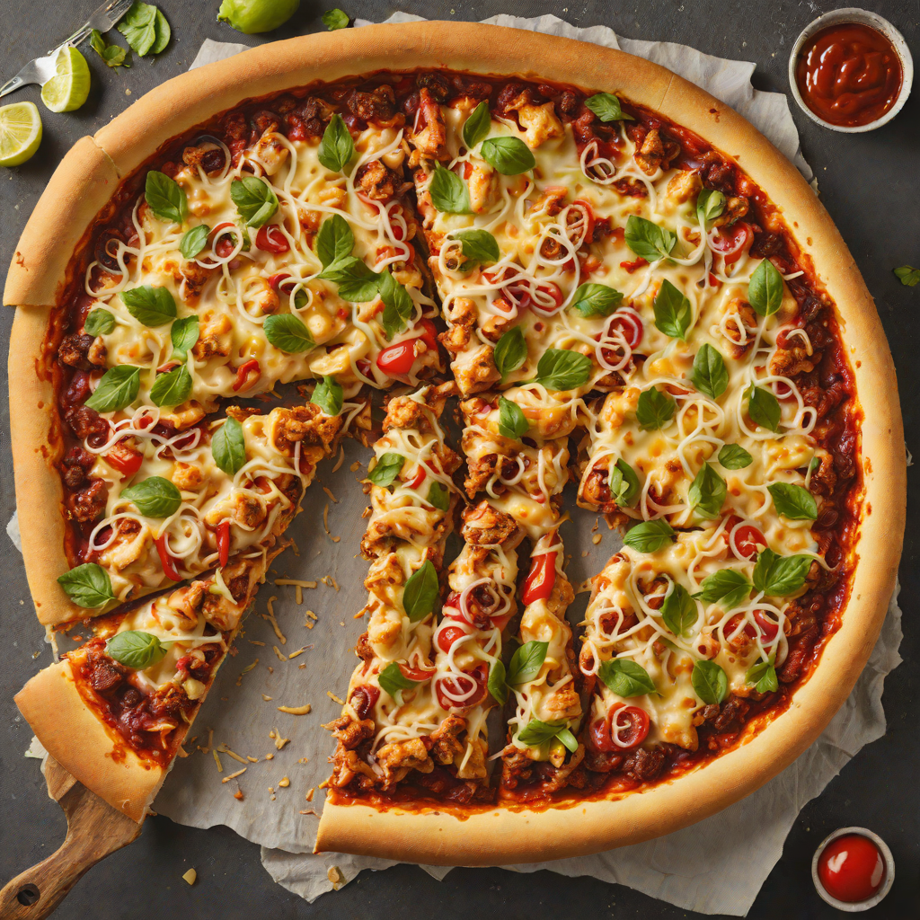 American-Style Deep Dish BBQ Chicken Pizza