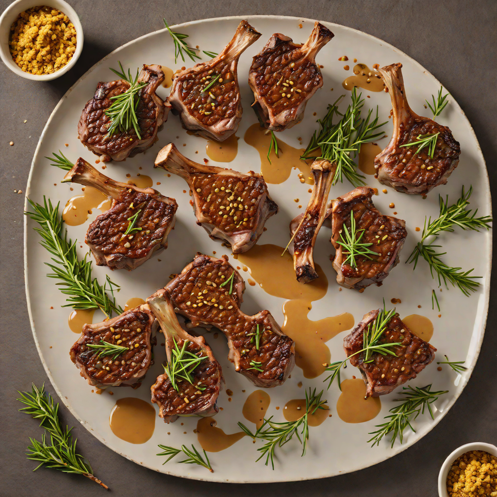 Outback Lamb Chops with Wattleseed and Rosemary Rub