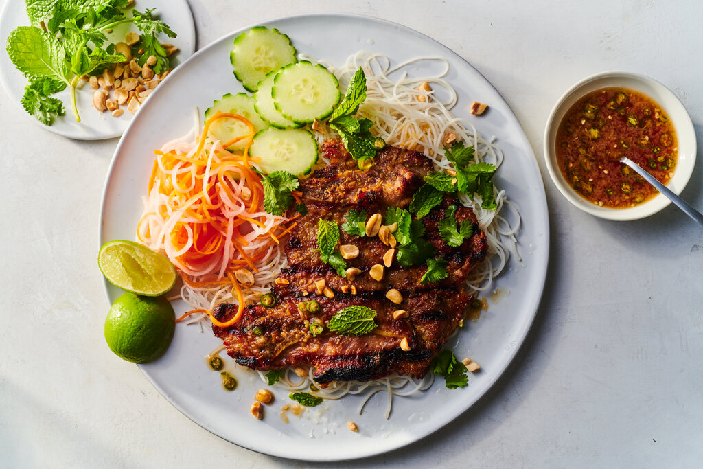 Grilled Jackfruit 'Pork' with Lemongrass and Kaffir Lime