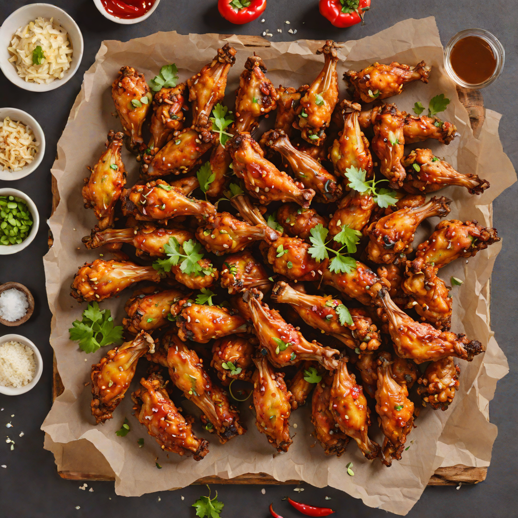 Spicy Air-Fried Chicken Wings with Garlic and Chili