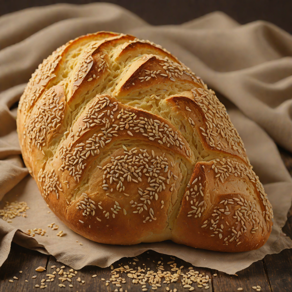 No-Knead Artisan Yeast Bread with Crusty Golden Crust