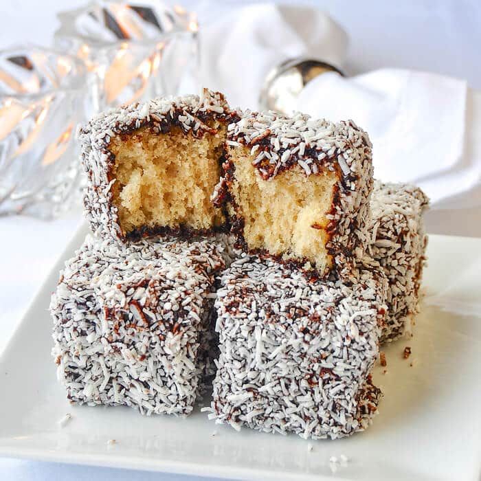 Lamington-Style Coconut and Chocolate Sheet Cake
