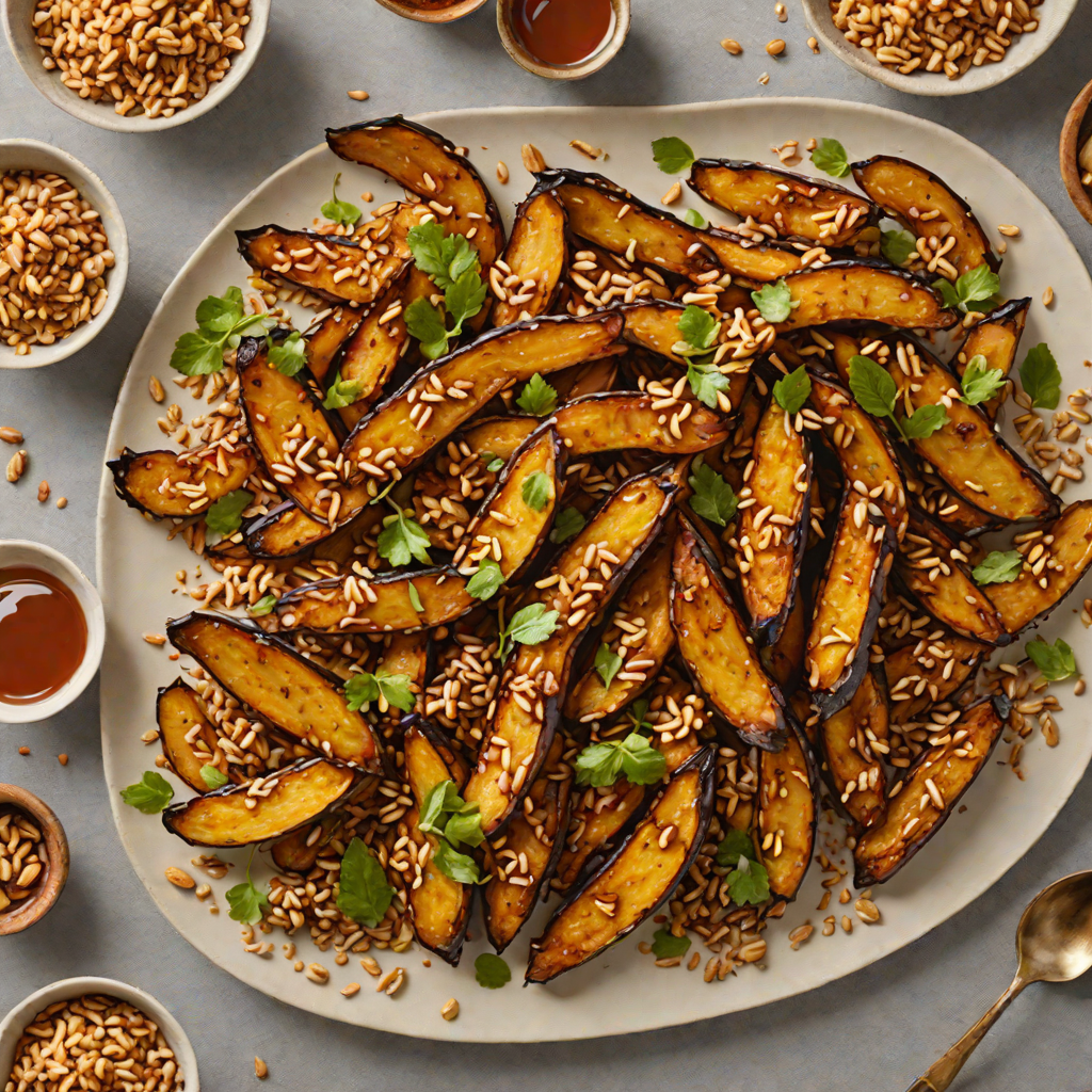 Tamarind-Glazed Fried Plantains with Spiced Nut Crumble