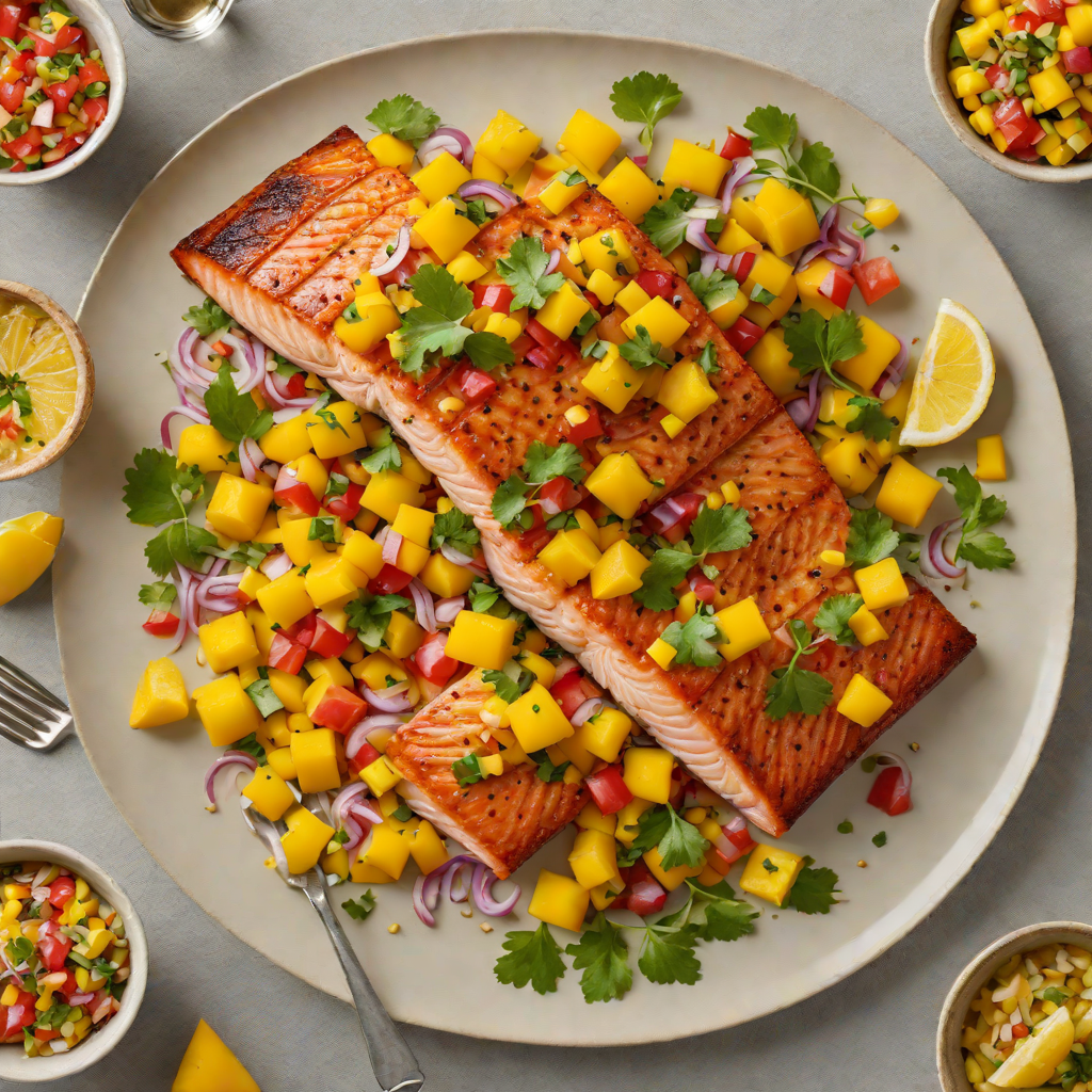 Pan-Seared Salmon with Mango Salsa