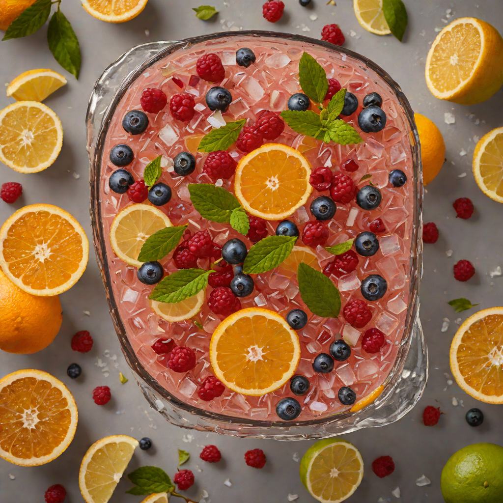 Citrus Berry No-Alcohol Punch with Ginger Sparkle