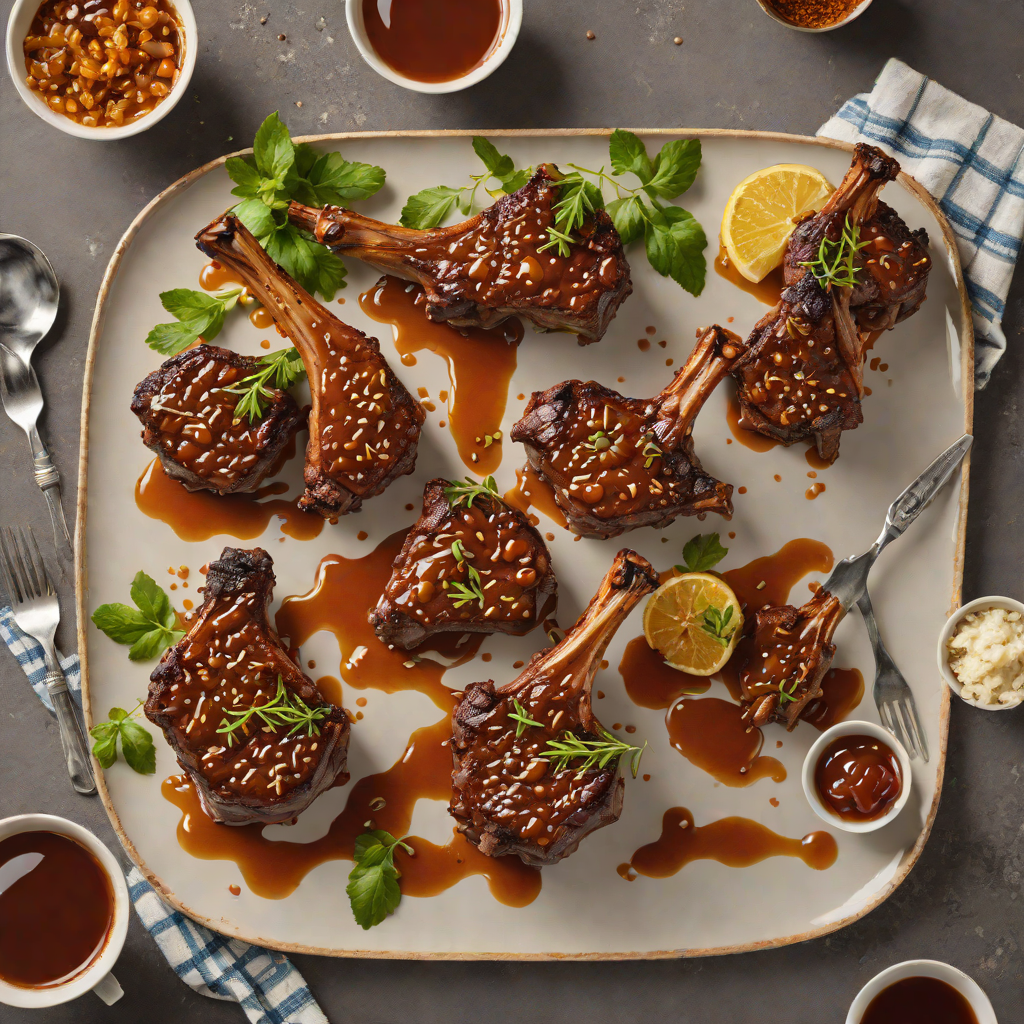 Coffee-Spiced Honey Glazed Lamb Chops