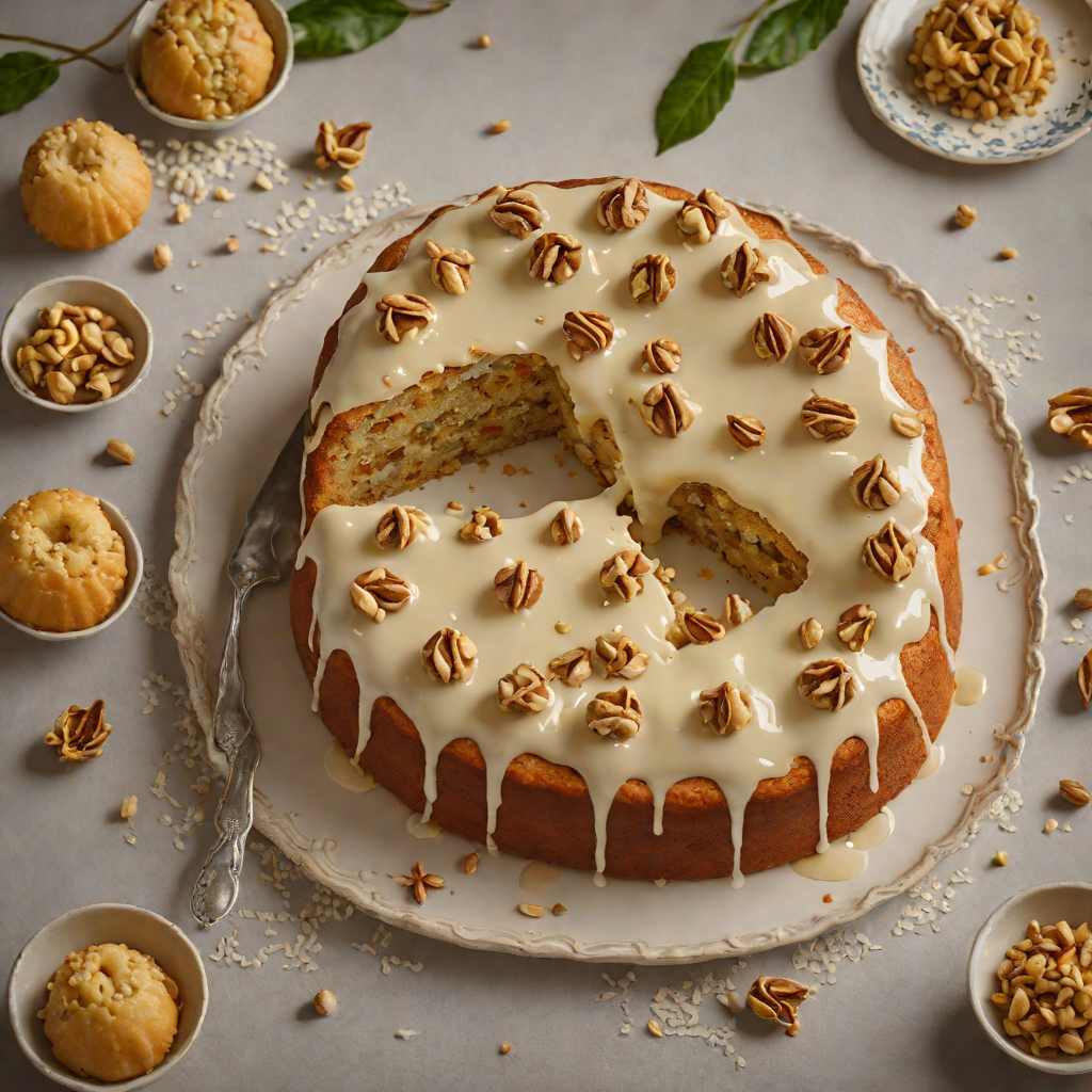 Cardamom and Rosewater Simnel Cake