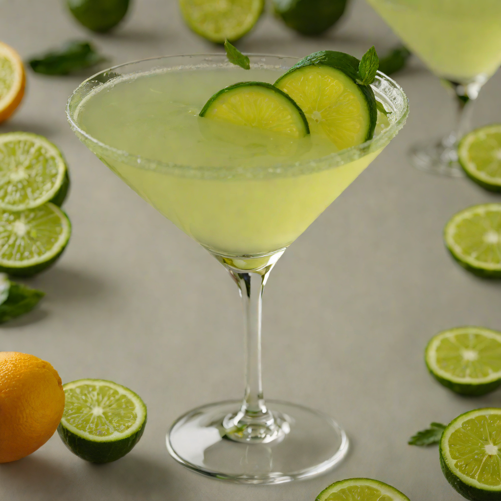 Citrus-Gin Martini with Cucumber Essence
