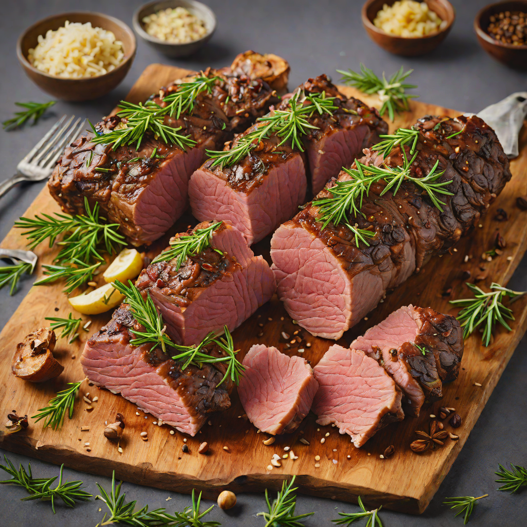 Smoked Lamb Neck with Rosemary and Garlic