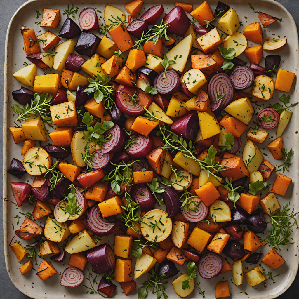 North Compass-Inspired Roasted Root Vegetable Medley