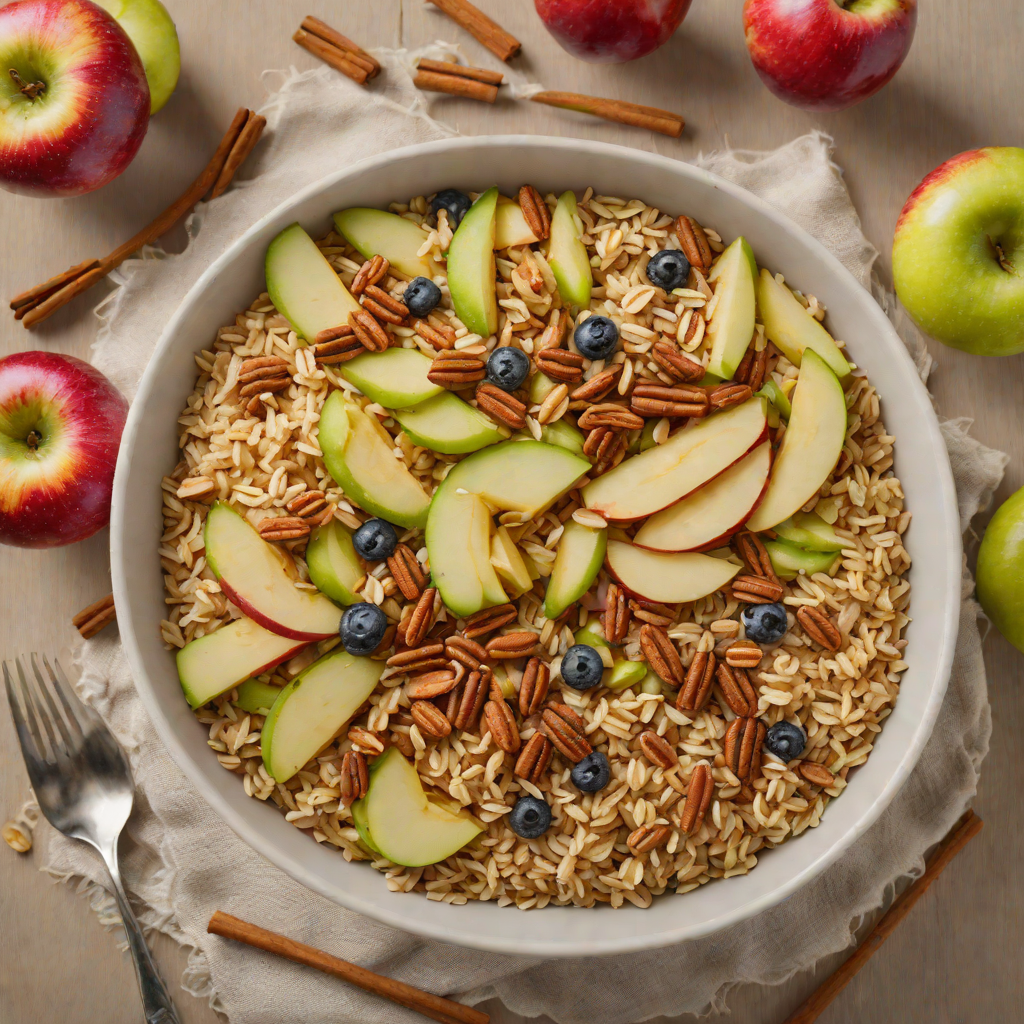 North Iowa-Inspired Apple and Cinnamon Breakfast Oat Bowl