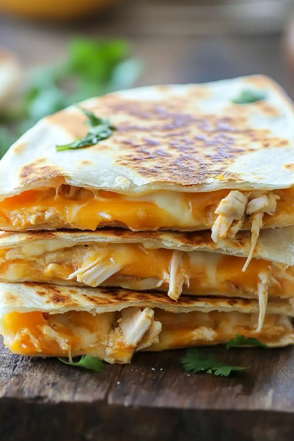Mini Cheesy Chicken Quesadillas