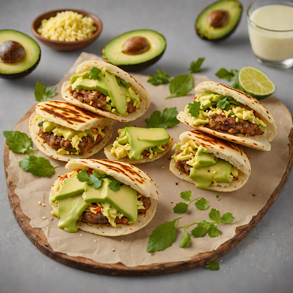 Grilled Arepa Pockets with Avocado and Queso Blanco